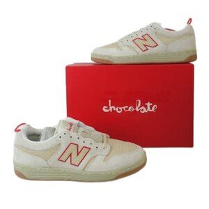 Men's New Balance Numeric 480 x Chocolate White/Red Sneakers Size 14 NEW in Box